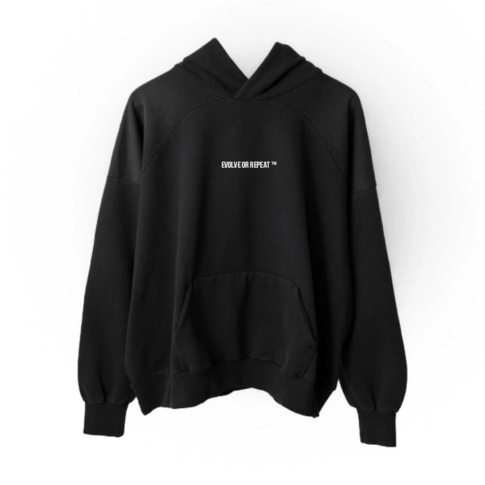 LIFE'S DOODLES HOODIE IN BLACK [UNISEX]