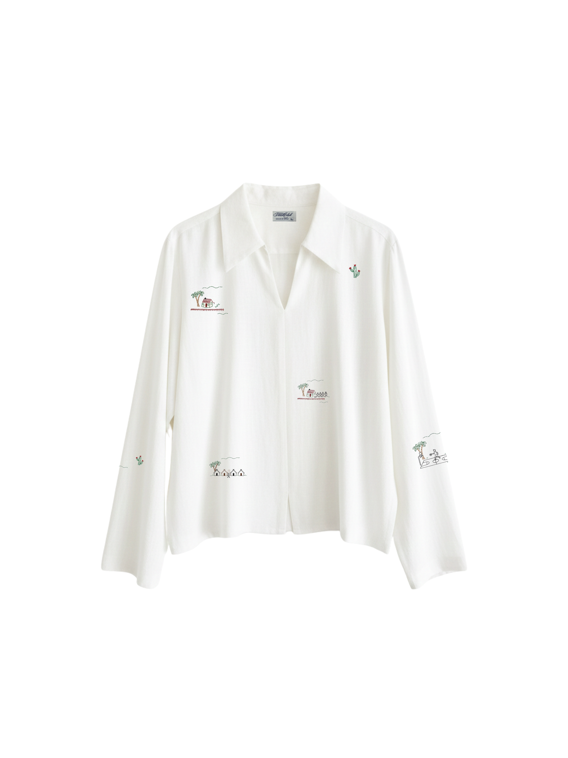 LANES OPEN COLLAR SHIRT [UNISEX]