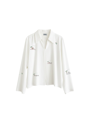 LANES OPEN COLLAR SHIRT [UNISEX]