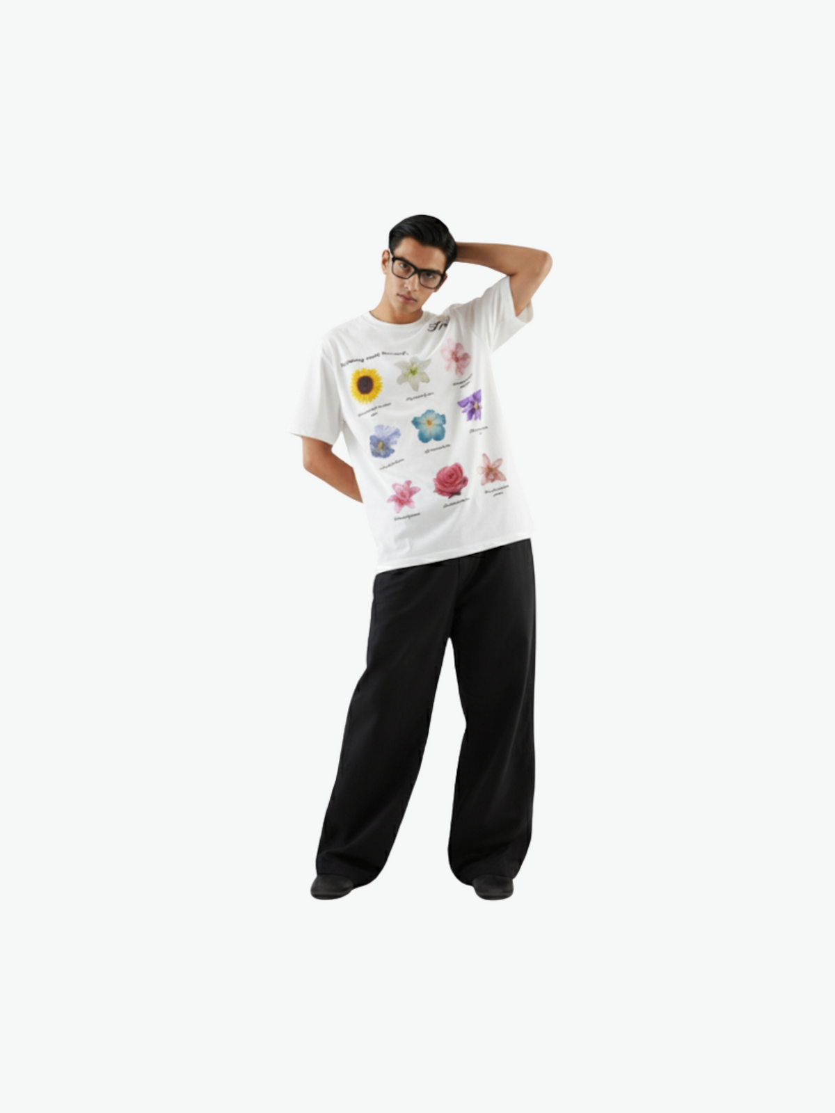 FLR T-SHIRT IN WHITE