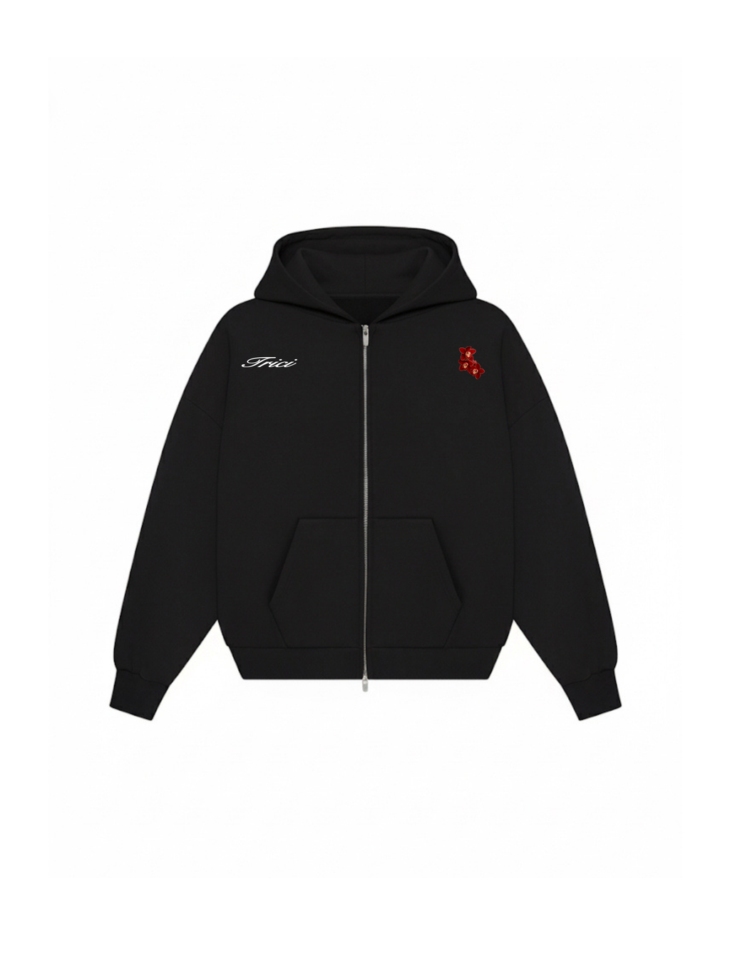 CHERRY ZIPPED HOODIE IN DAHILA [UNISEX]