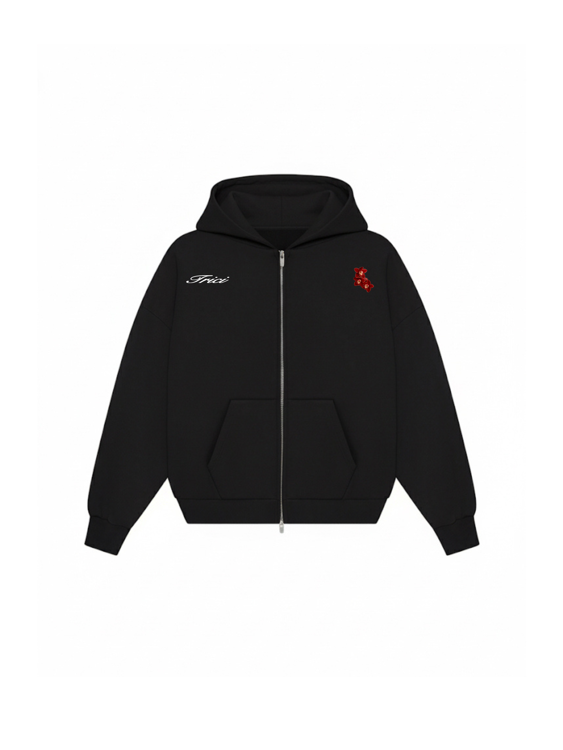 CHERRY ZIPPED HOODIE IN DAHILA [UNISEX]