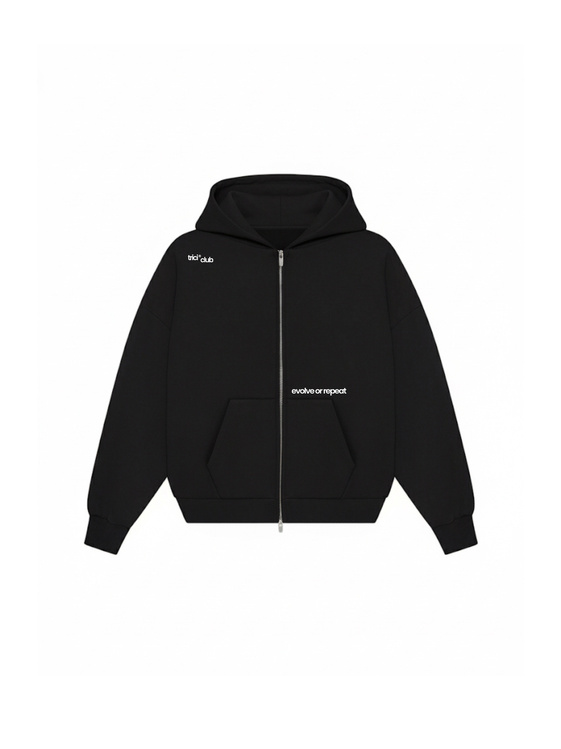 BASIC BLACK ZIPPER [UNISEX]