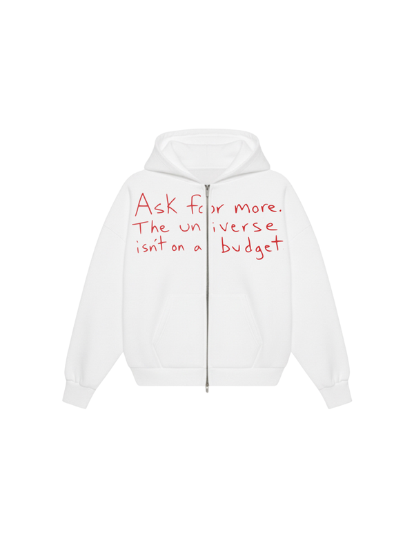 GOD'S CHILD ZIPPED HOODIE IN LILY