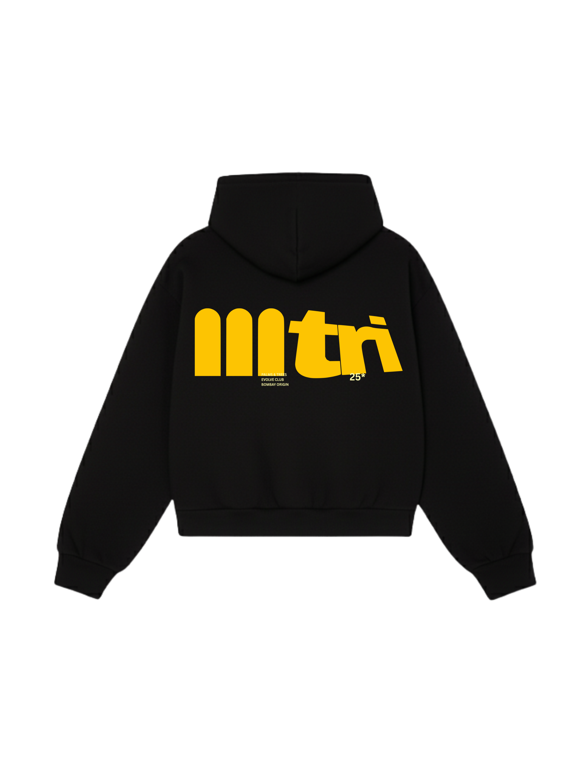 TREES & PALMS HOODIE IN BLACK [UNISEX]