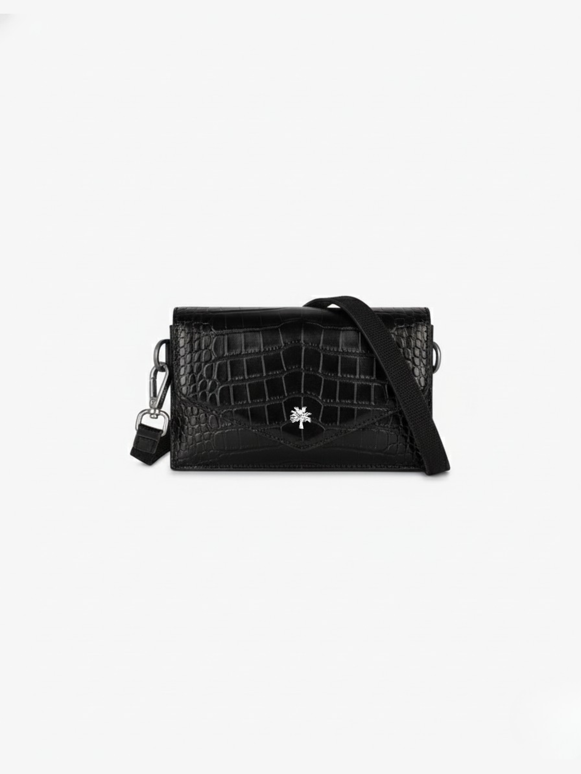 PALM CROSSBODY CROC LEATHER BAG
