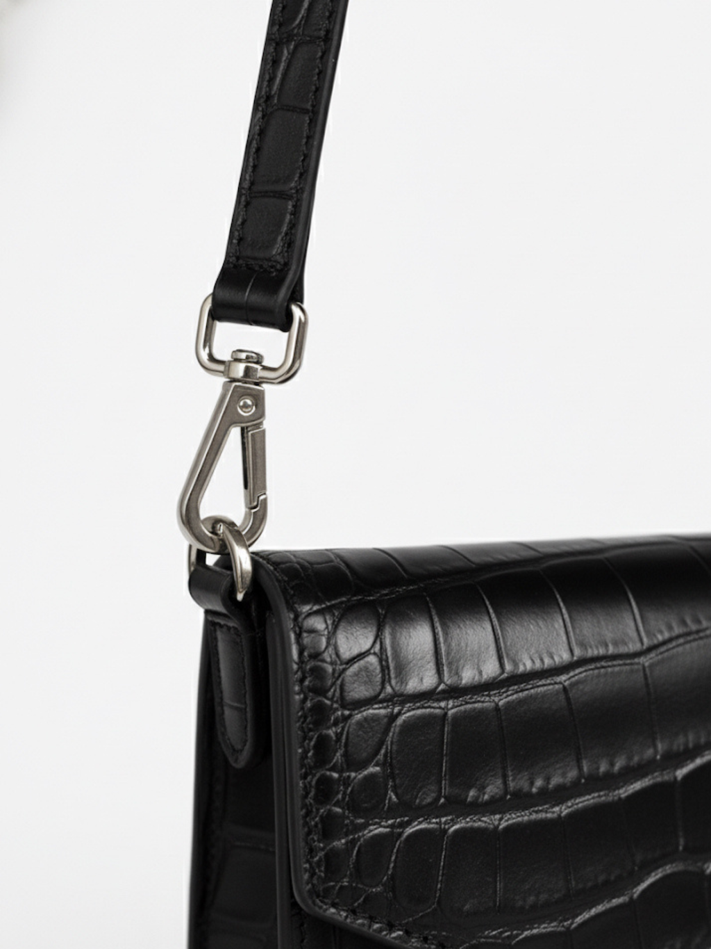 PALM CROSSBODY CROC LEATHER BAG