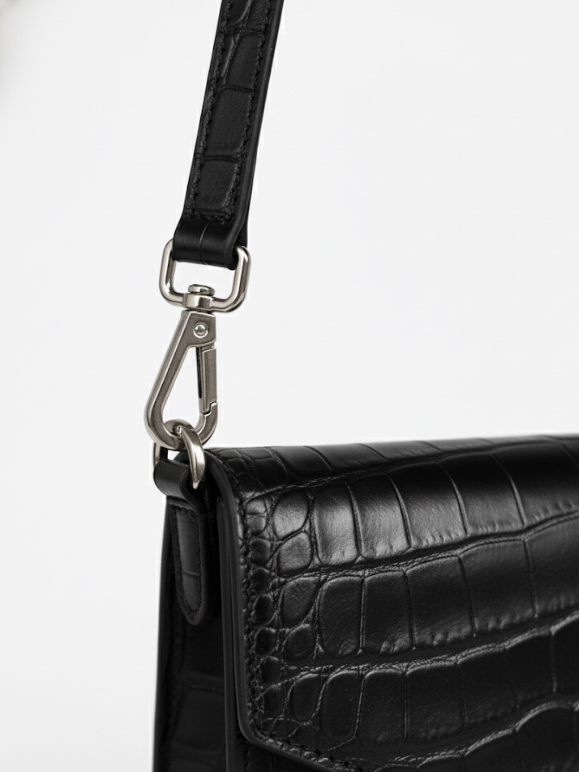 PALM CROSSBODY CROC LEATHER BAG