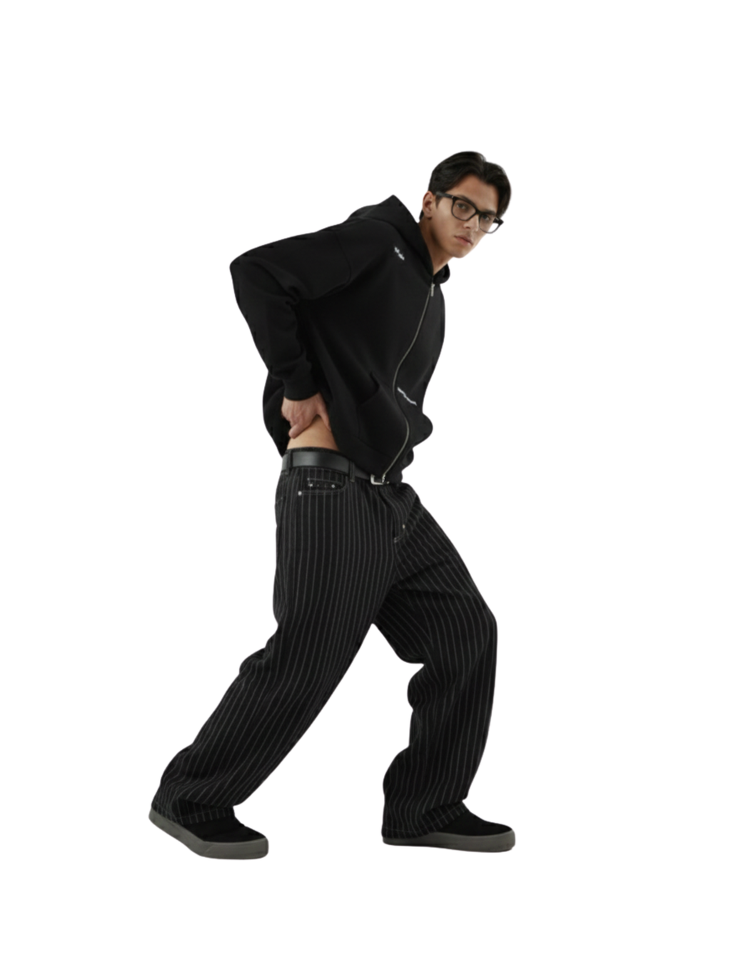 BASIC BLACK ZIPPER [UNISEX]