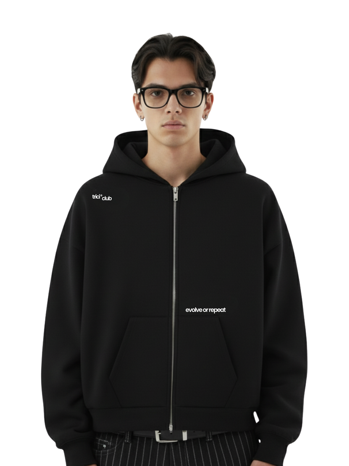 BASIC BLACK ZIPPER