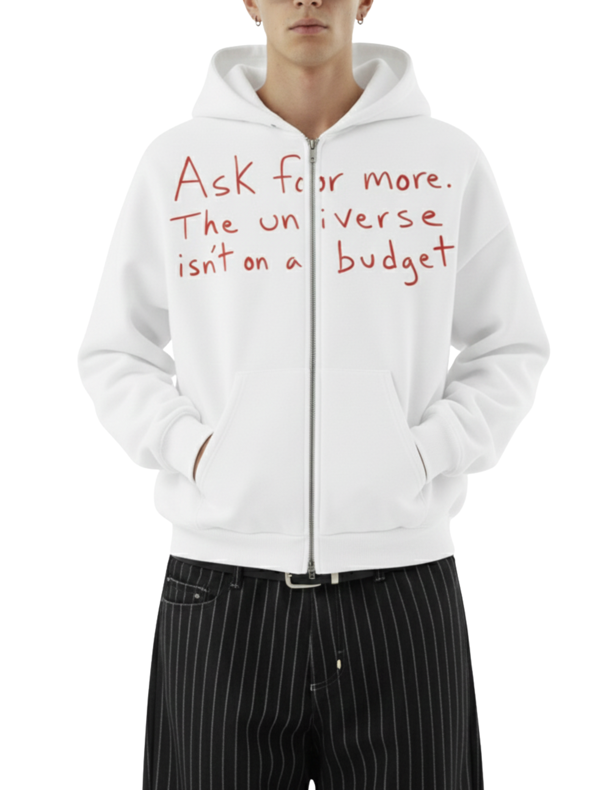 GOD'S CHILD ZIPPED HOODIE IN LILY [UNISEX]