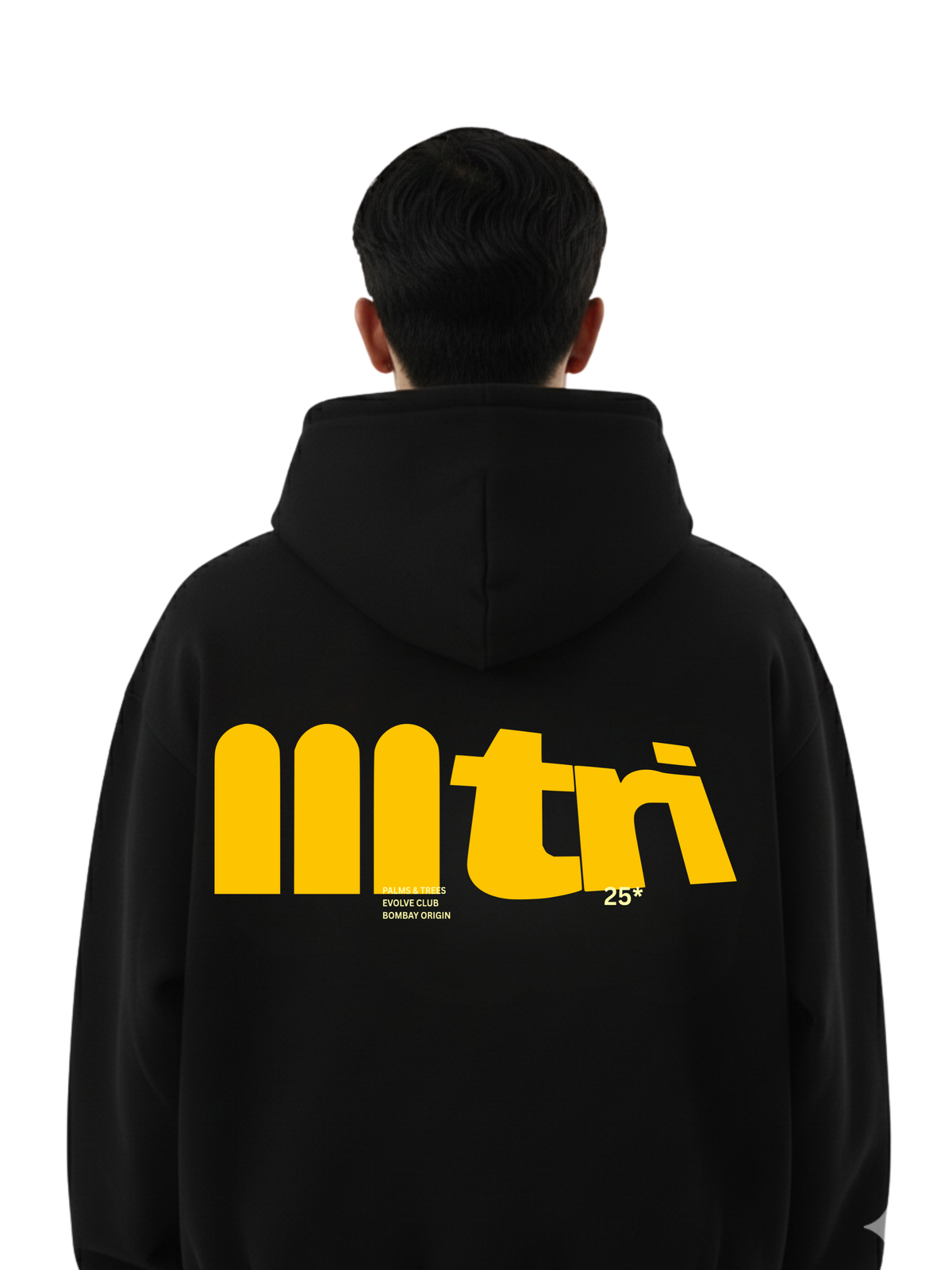 TREES & PALMS HOODIE IN BLACK