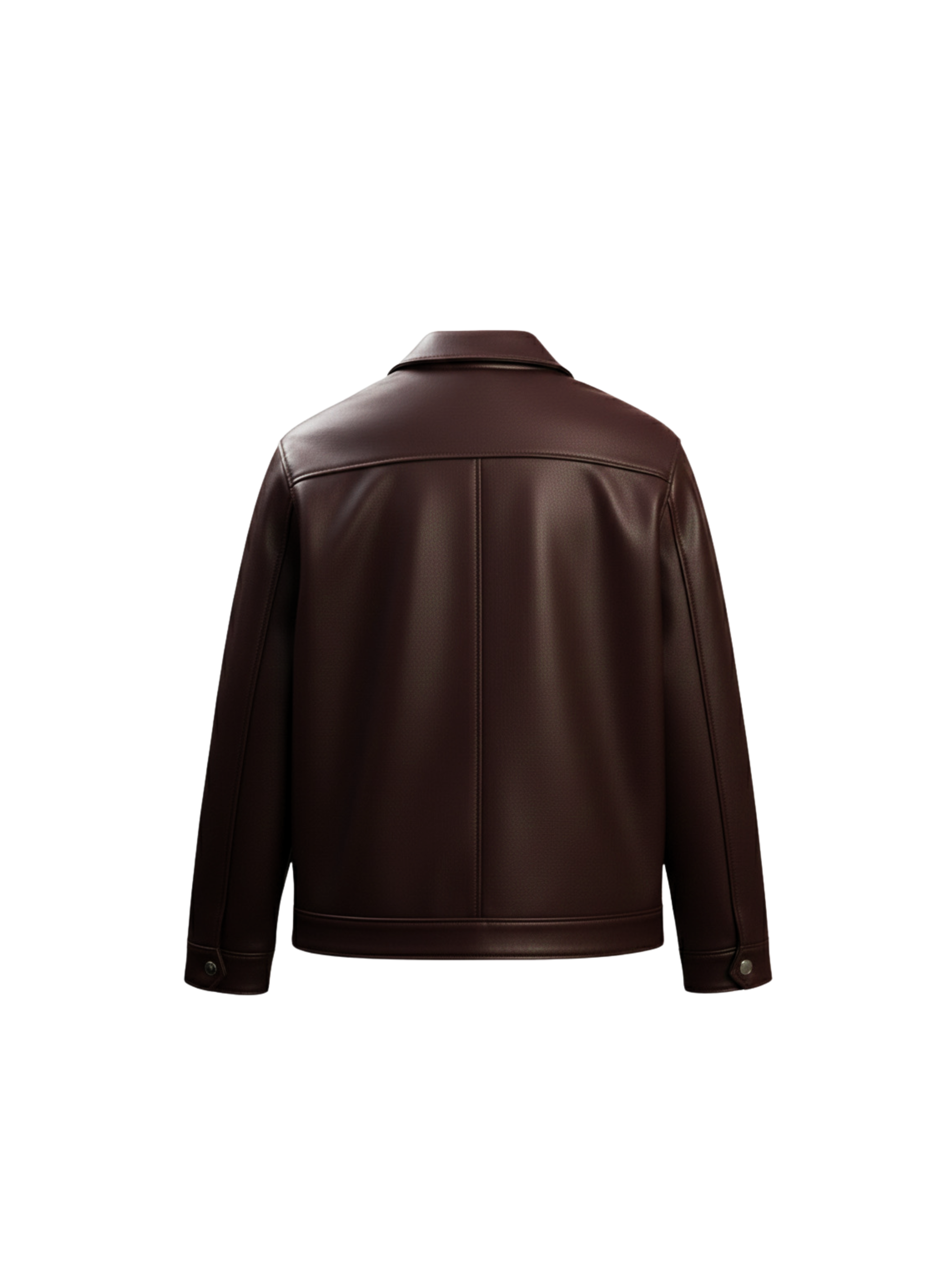 WALNUT LEATHER JACKET [UNISEX]