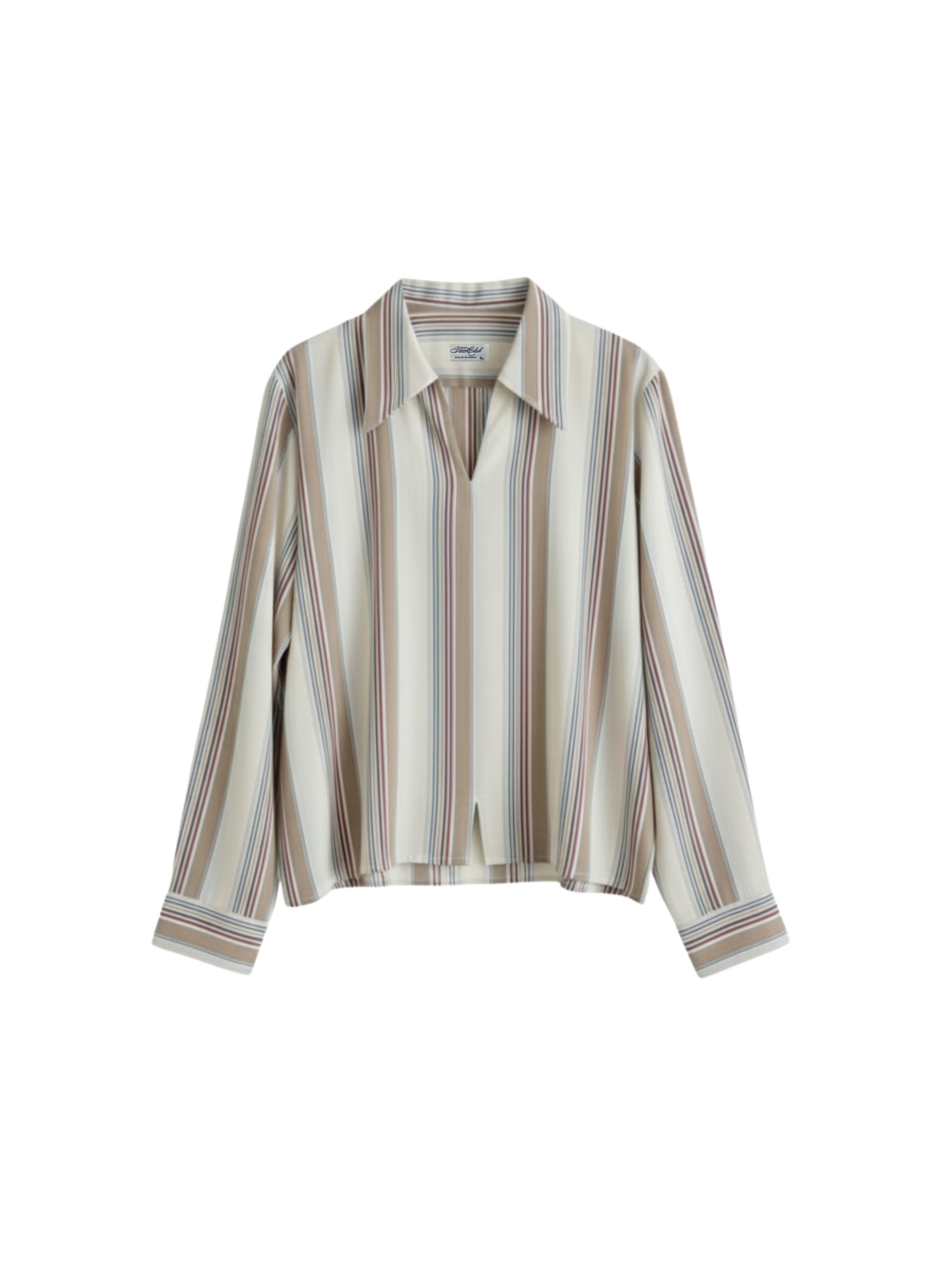 SAHARA STRIPE OPEN COLLAR SHIRT [UNISEX]