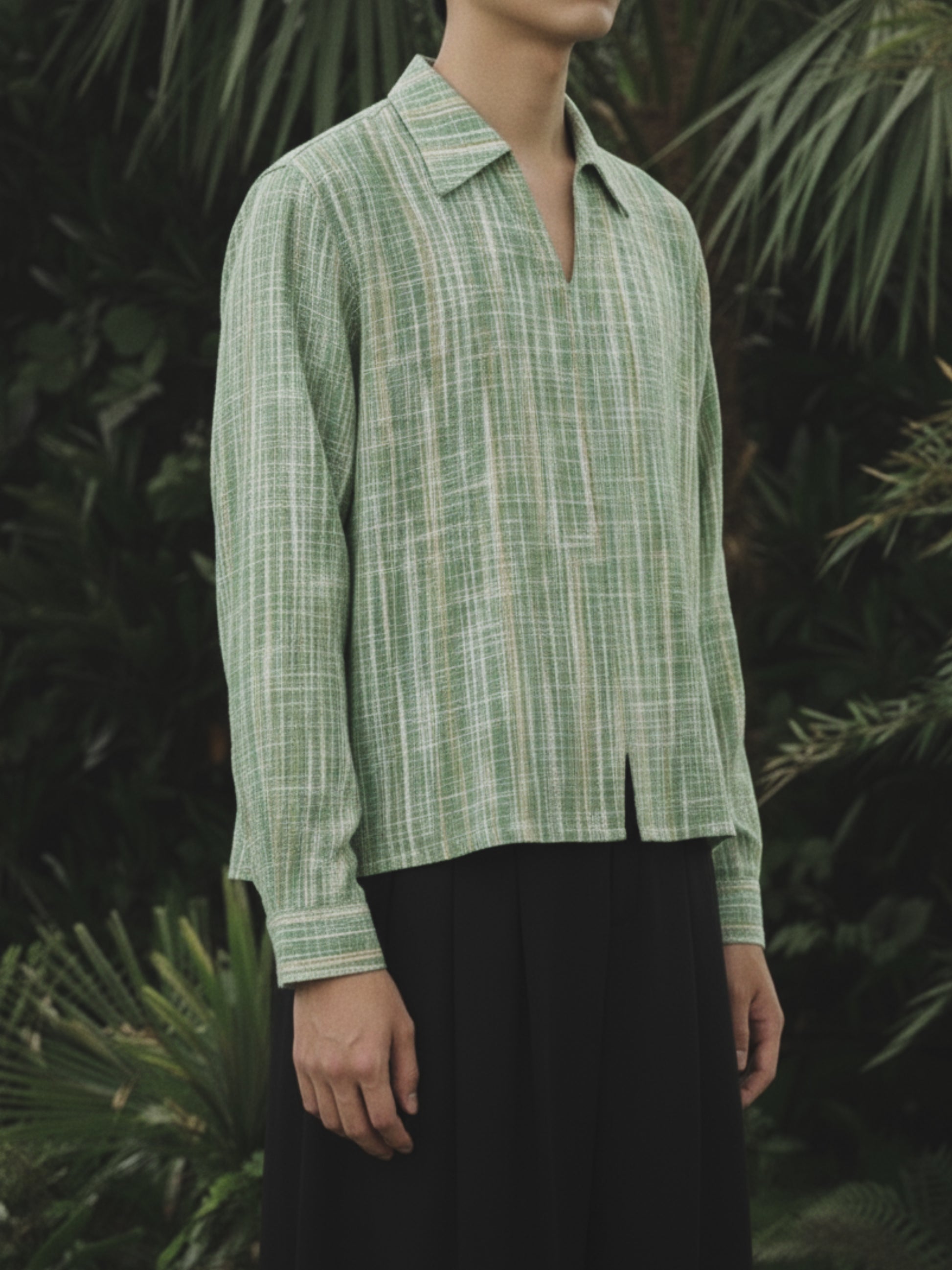 GAVAT OPEN COLLAR SHIRT [UNISEX]