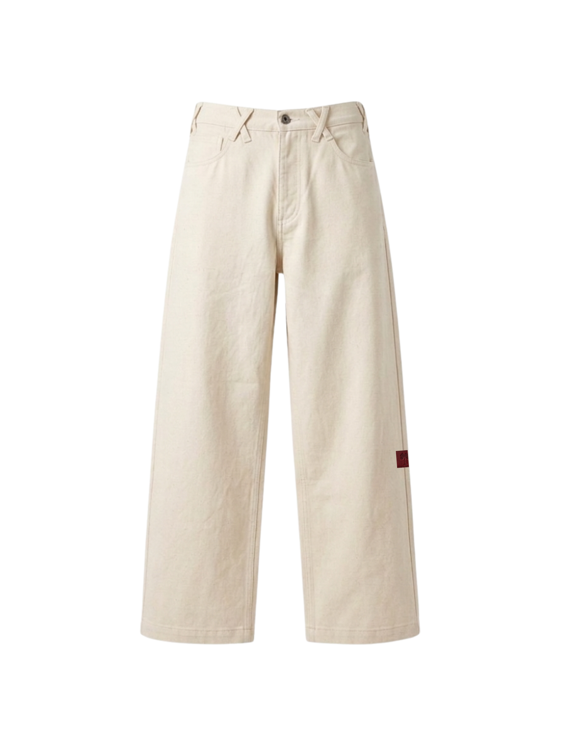 OffDay Straight WideLeg Jeans Cream