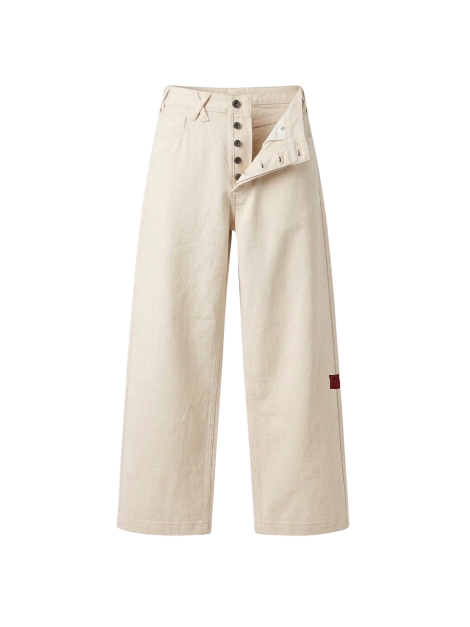OffDay Straight WideLeg Jeans Cream