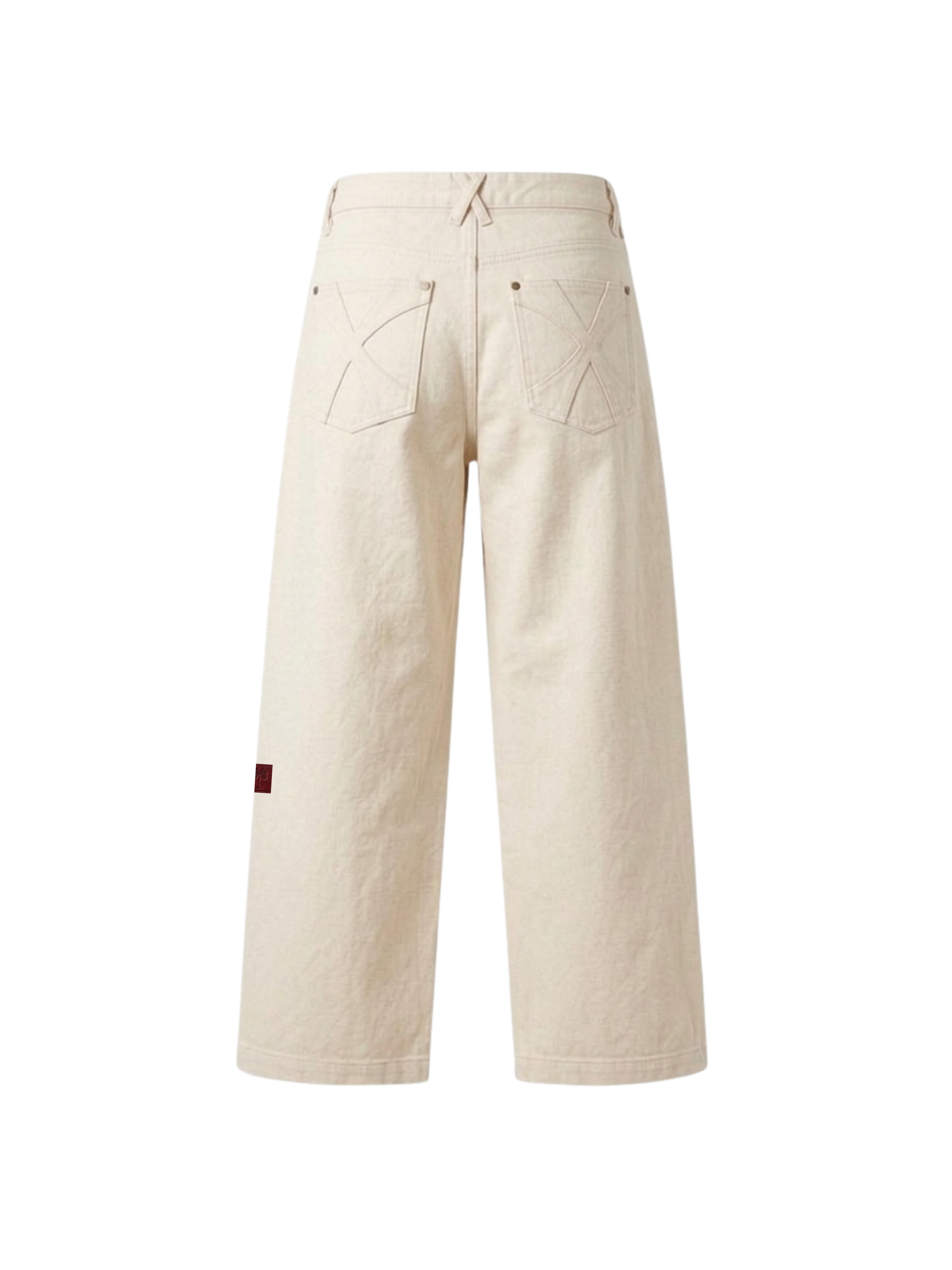 OffDay Straight WideLeg Jeans Cream