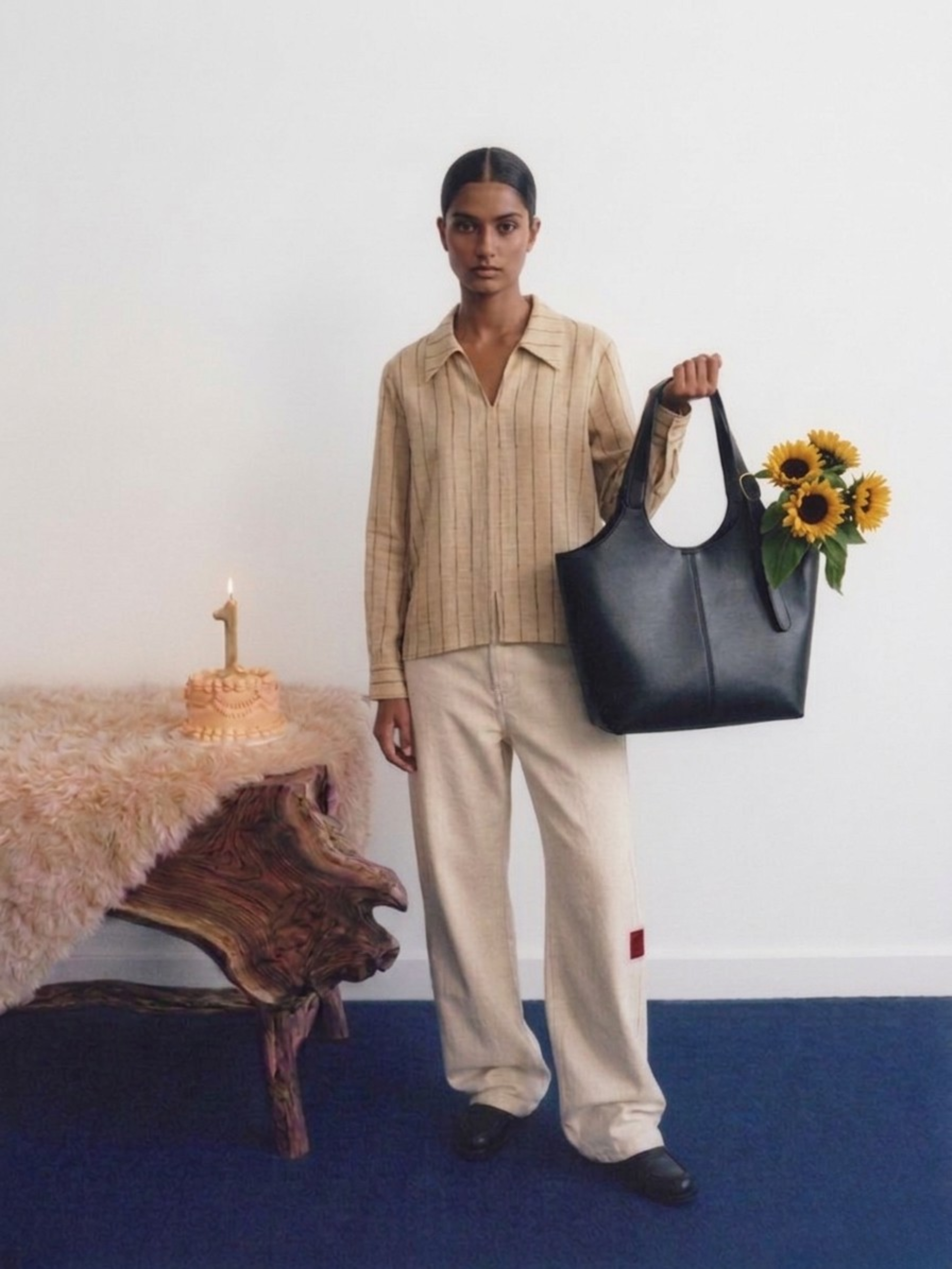 OffDay Straight WideLeg Jeans Cream