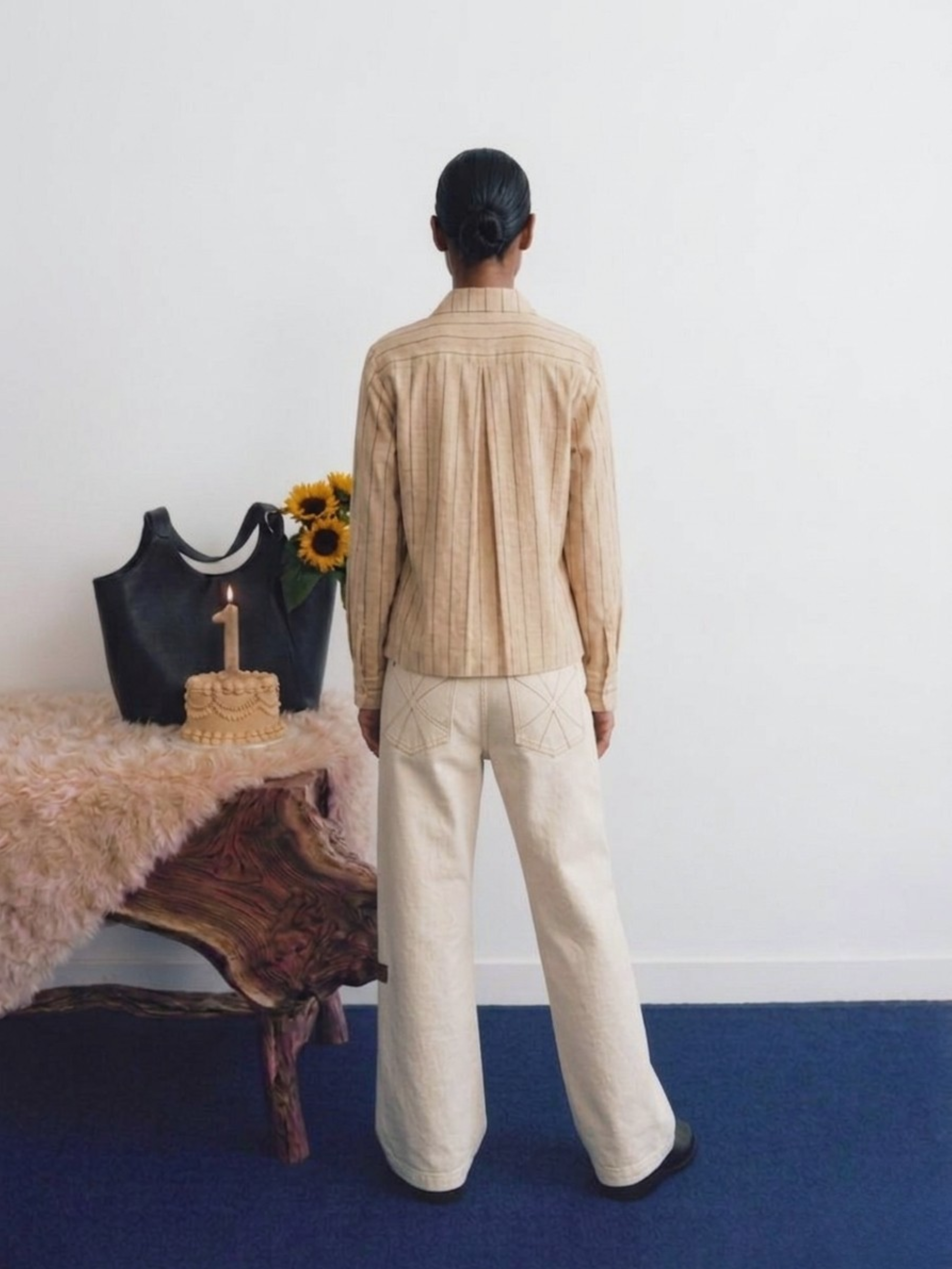 OffDay Straight WideLeg Jeans Cream