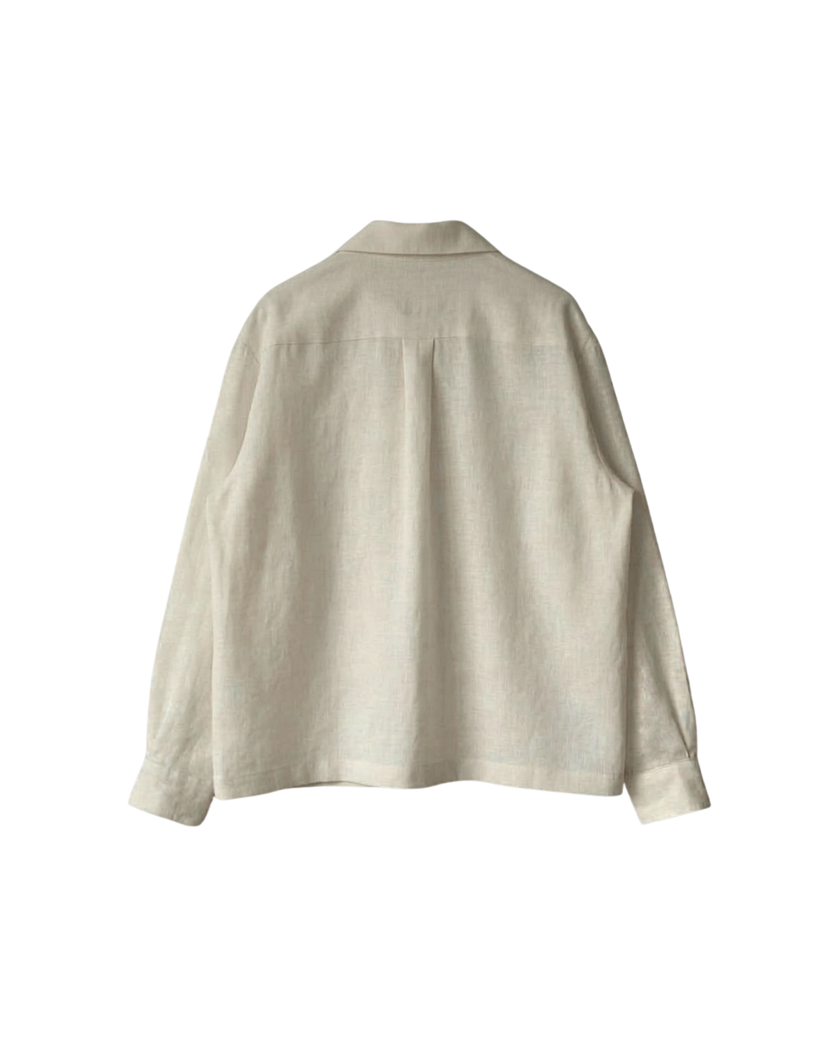 Grid Embroidered Linen Shirt