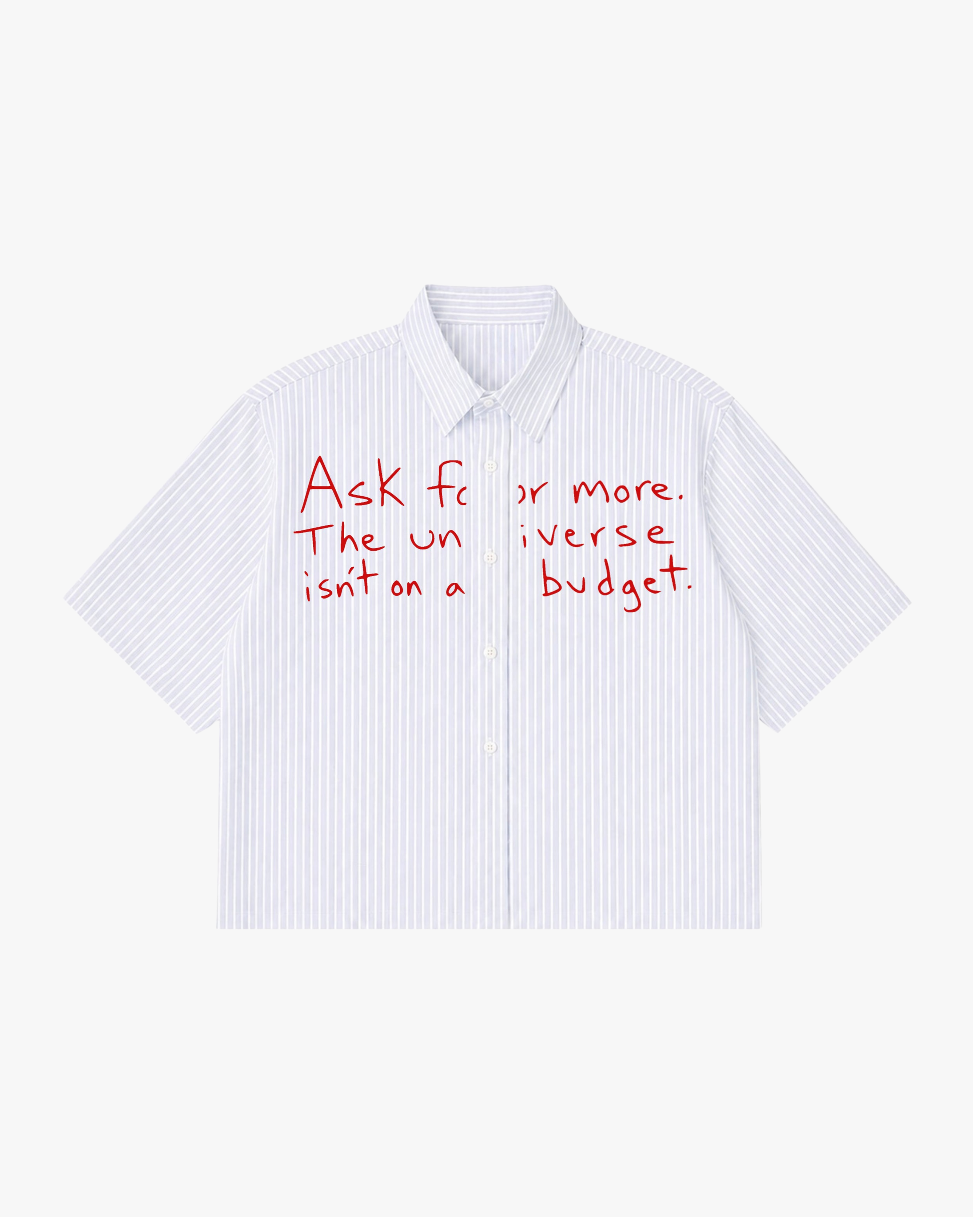 GOD’S CHILD STRIPED BOXY-FIT SHIRT