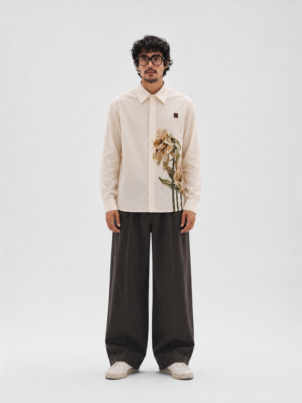 SadFlower Cream Shirt