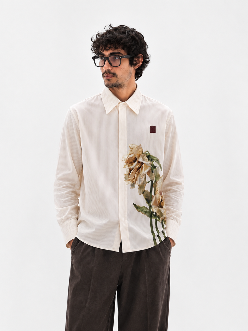 SadFlower Cream Shirt