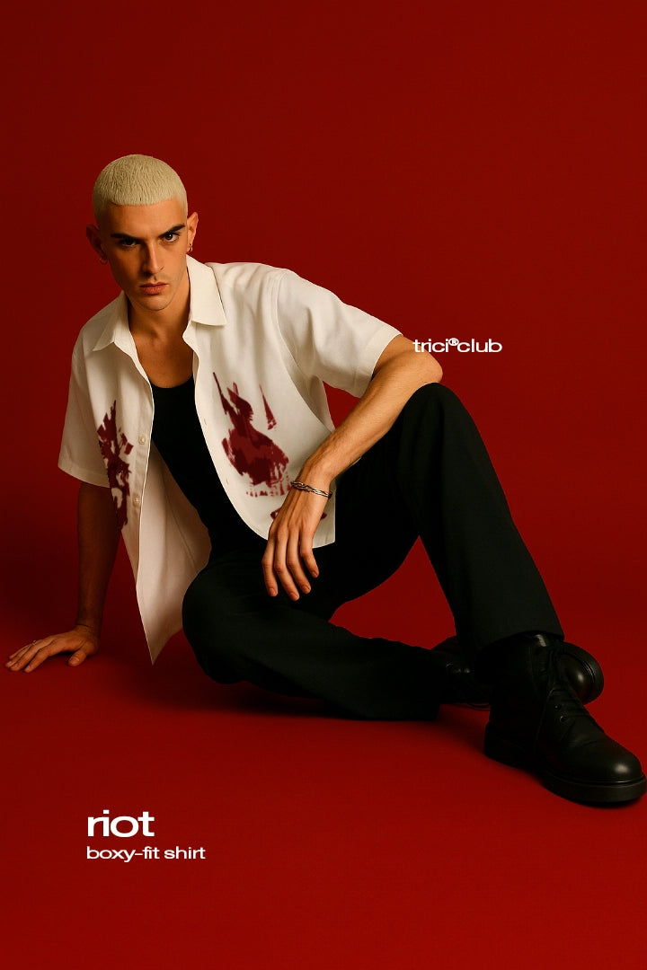 RIOT BOXY-FIT SHIRT [UNISEX]