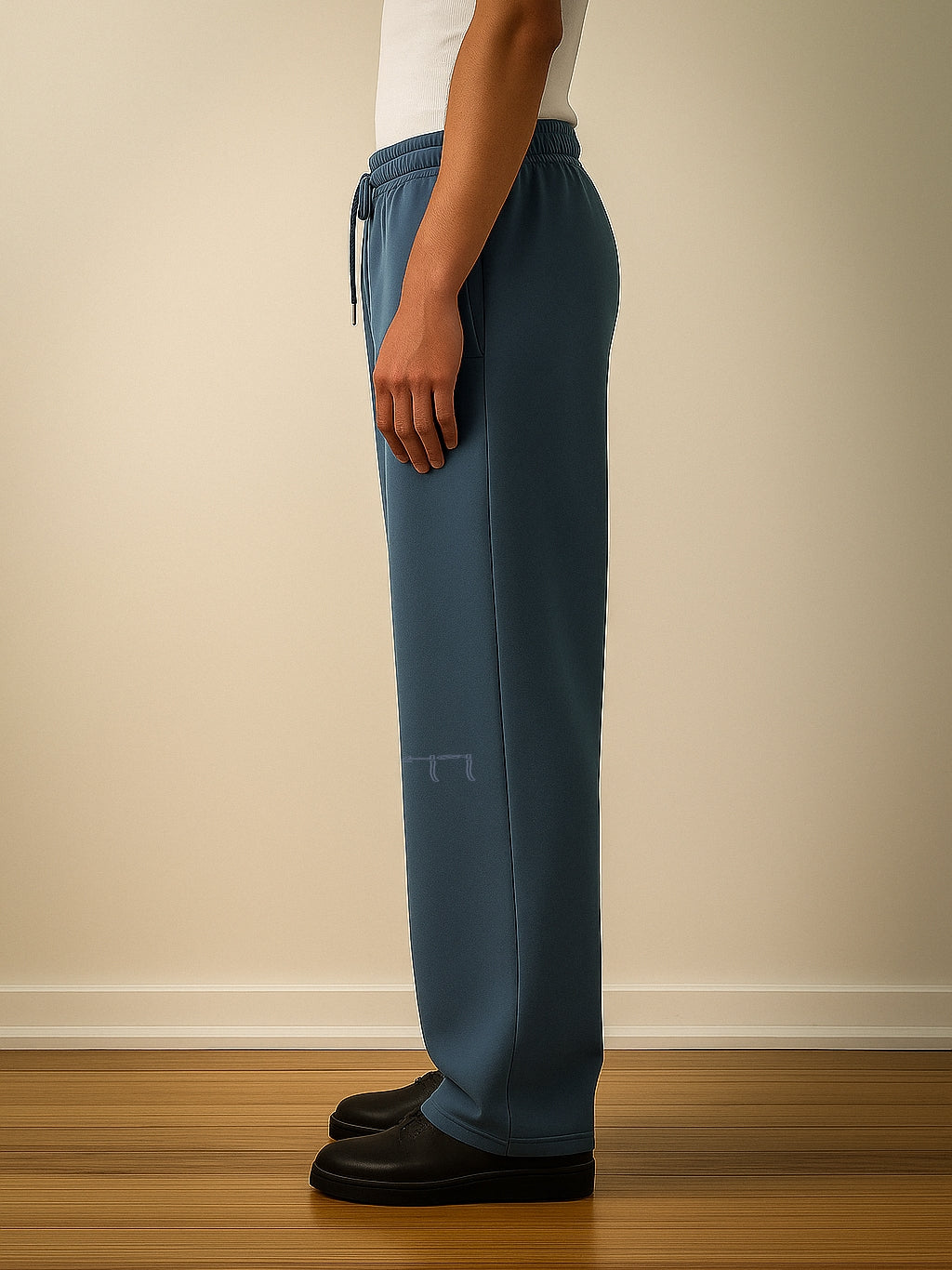 BASIC TRACK PANTS IN CHARCOAL GREY