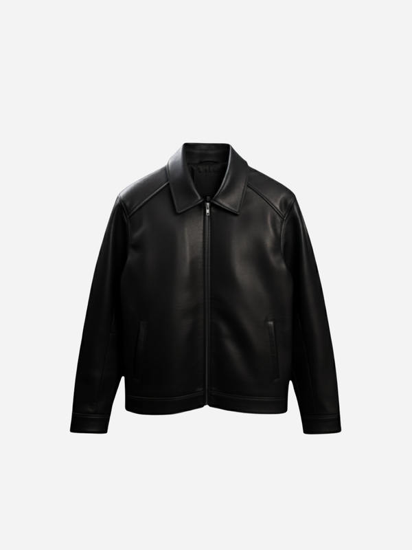 DARK LEATHER JACKET