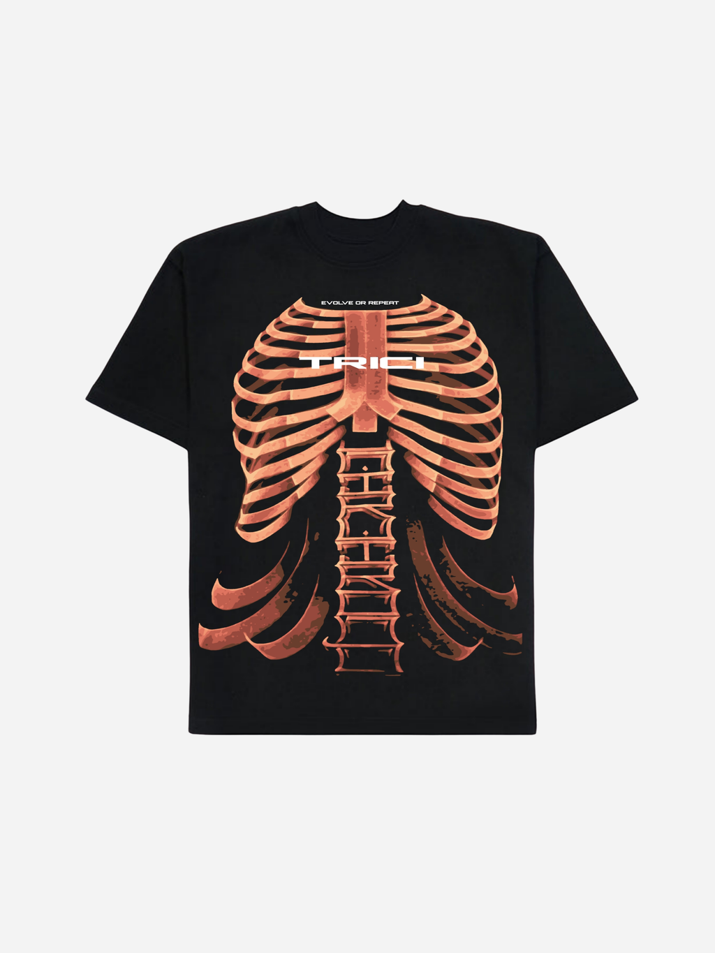 ZIP EYE T-SHIRT IN BLACK