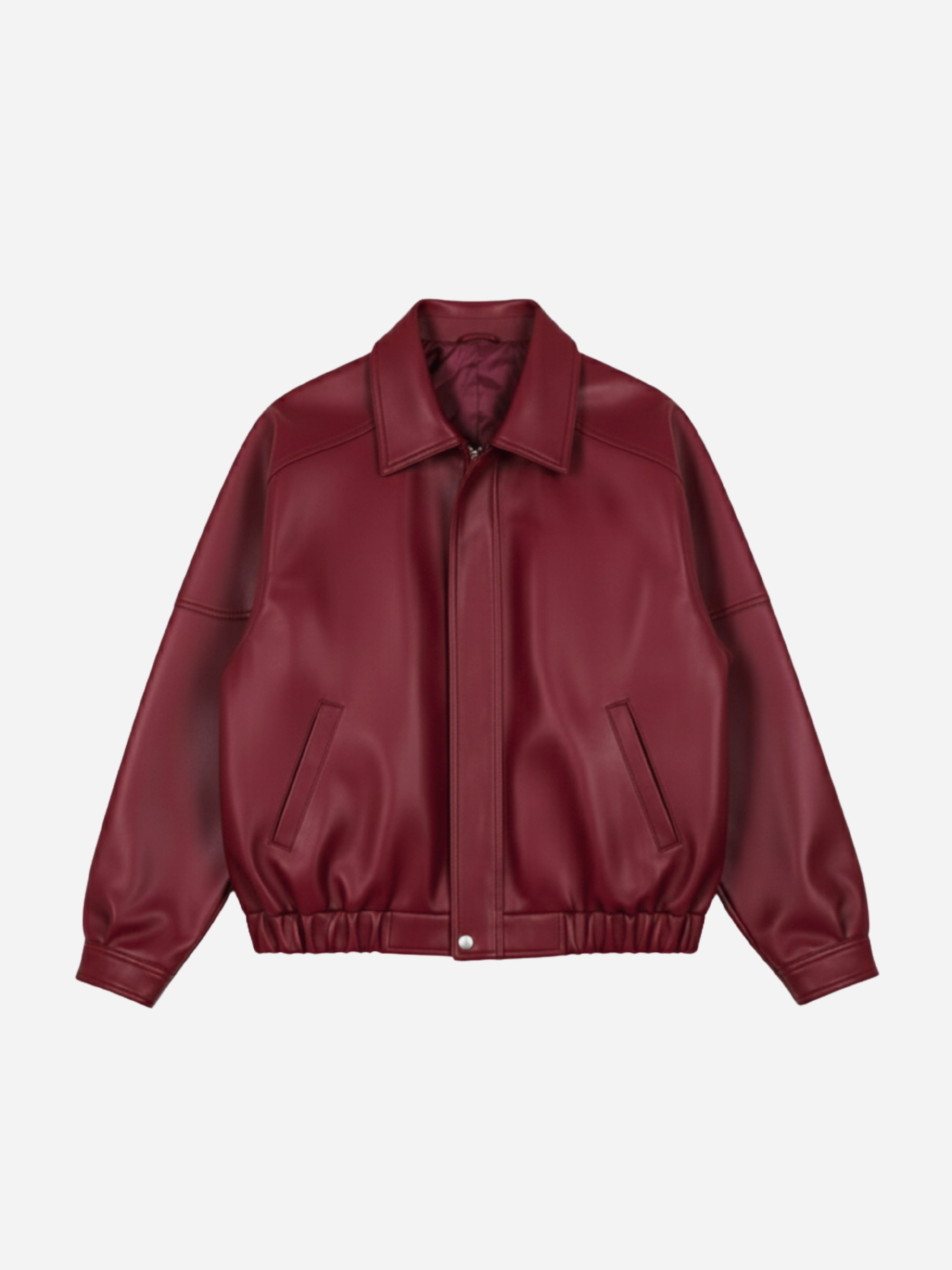LON LEATHER JACKET - CHERRY RED