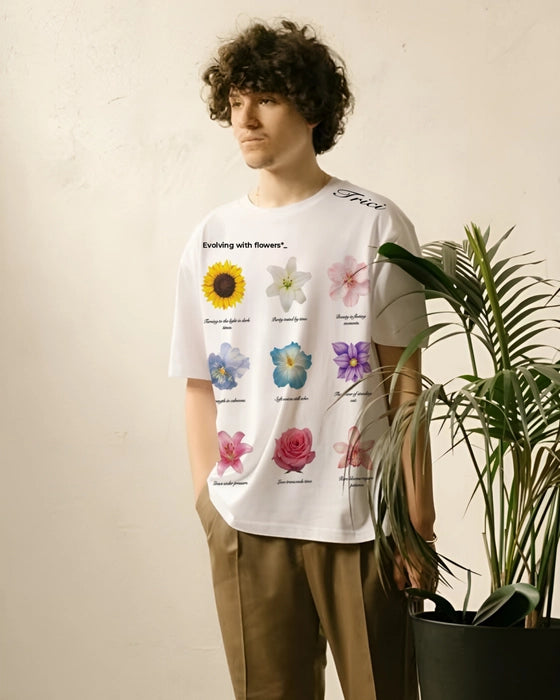FLR T-SHIRT IN WHITE [UNISEX]