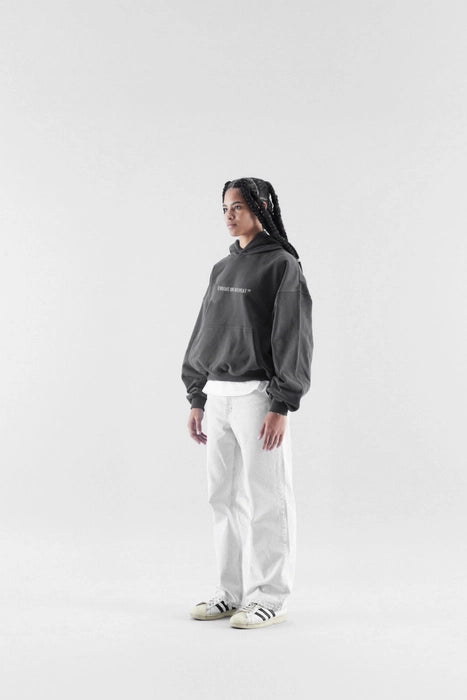 LIFE'S DOODLES HOODIE IN BLACK [UNISEX]