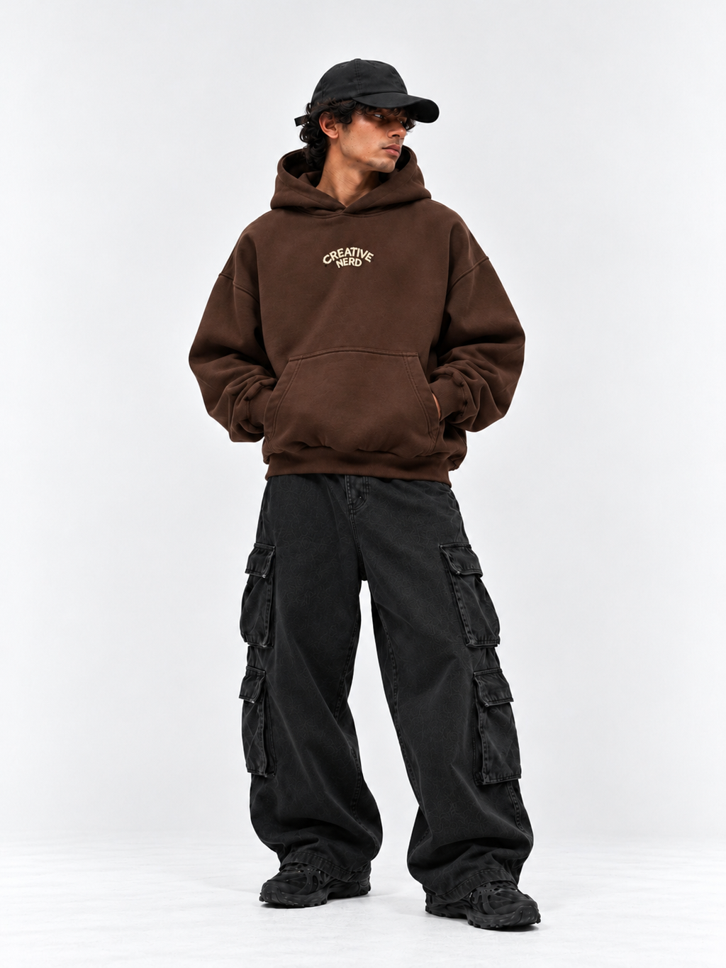 Creative Nerd Hoodie (Brown)