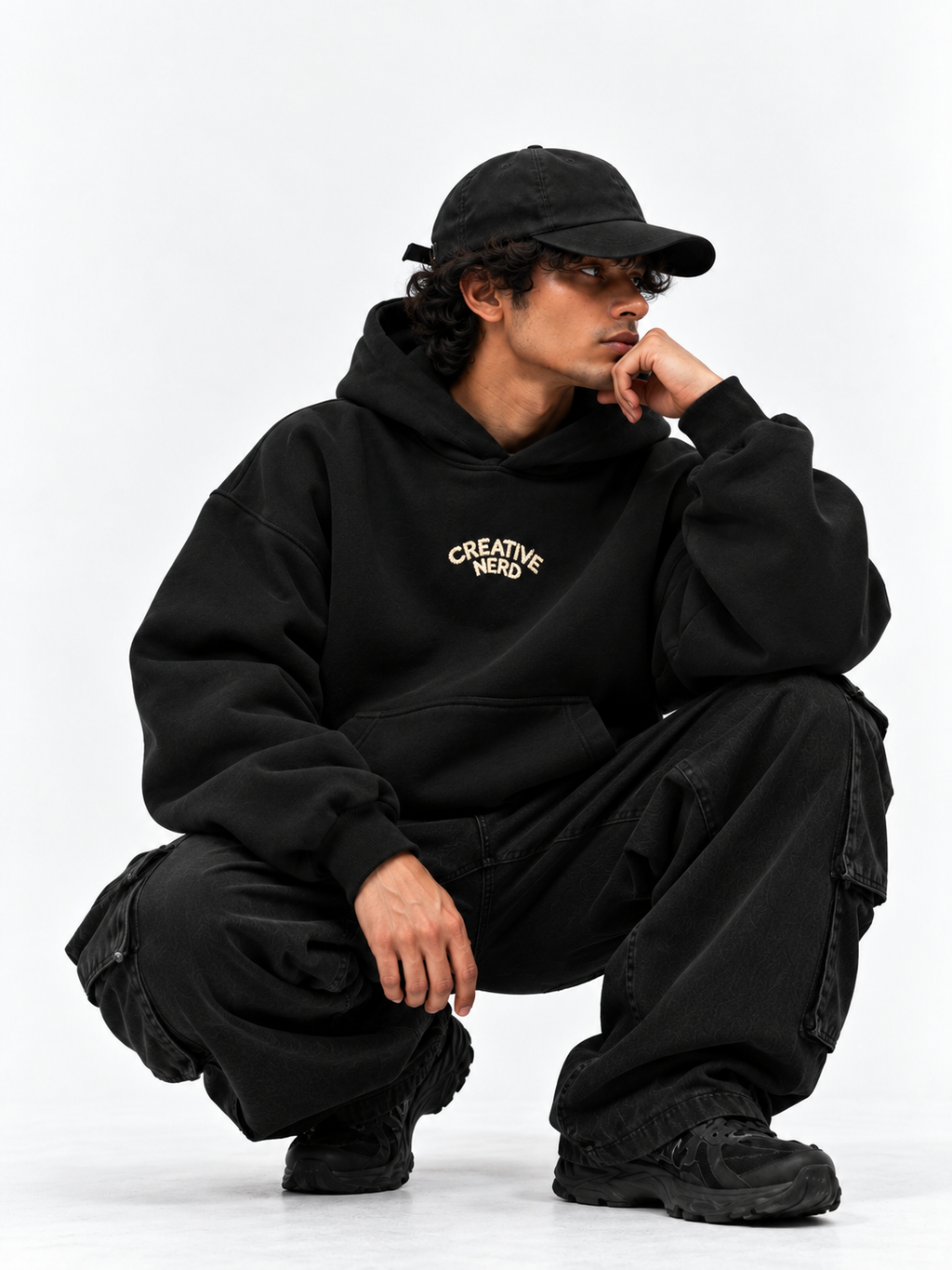 Creative Nerd Hoodie (Black)