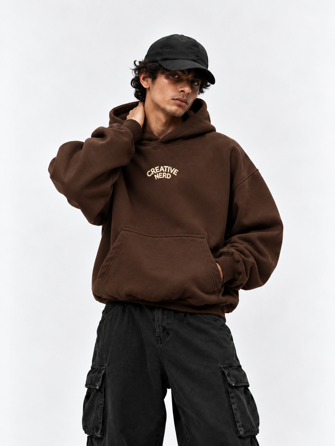 Creative Nerd Hoodie (Brown)